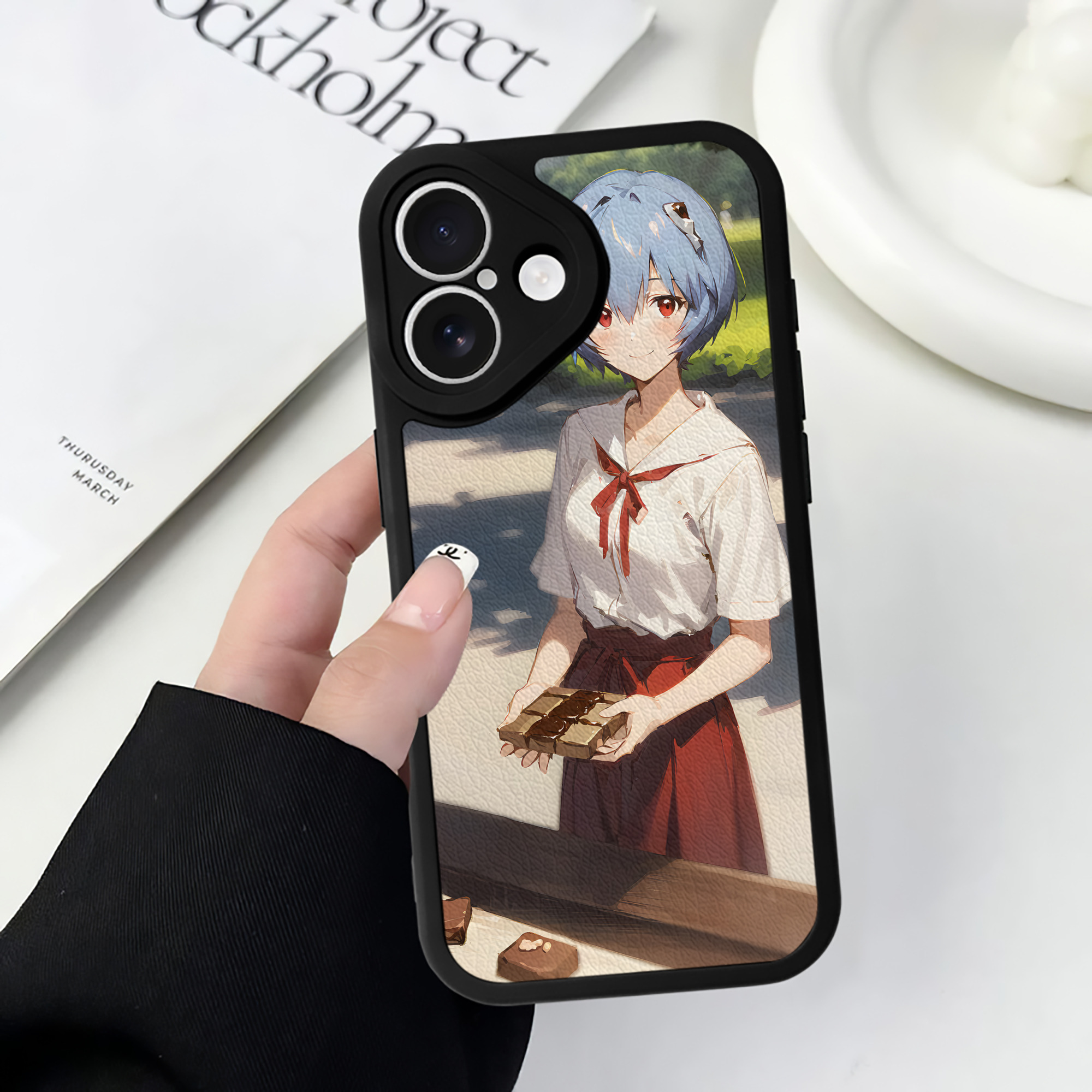 （画像用） EVA 新世紀エヴァンゲリオン 【iPhone 16シリーズ対応】シリコンスマホケース（レザー調） 材質：シリコン